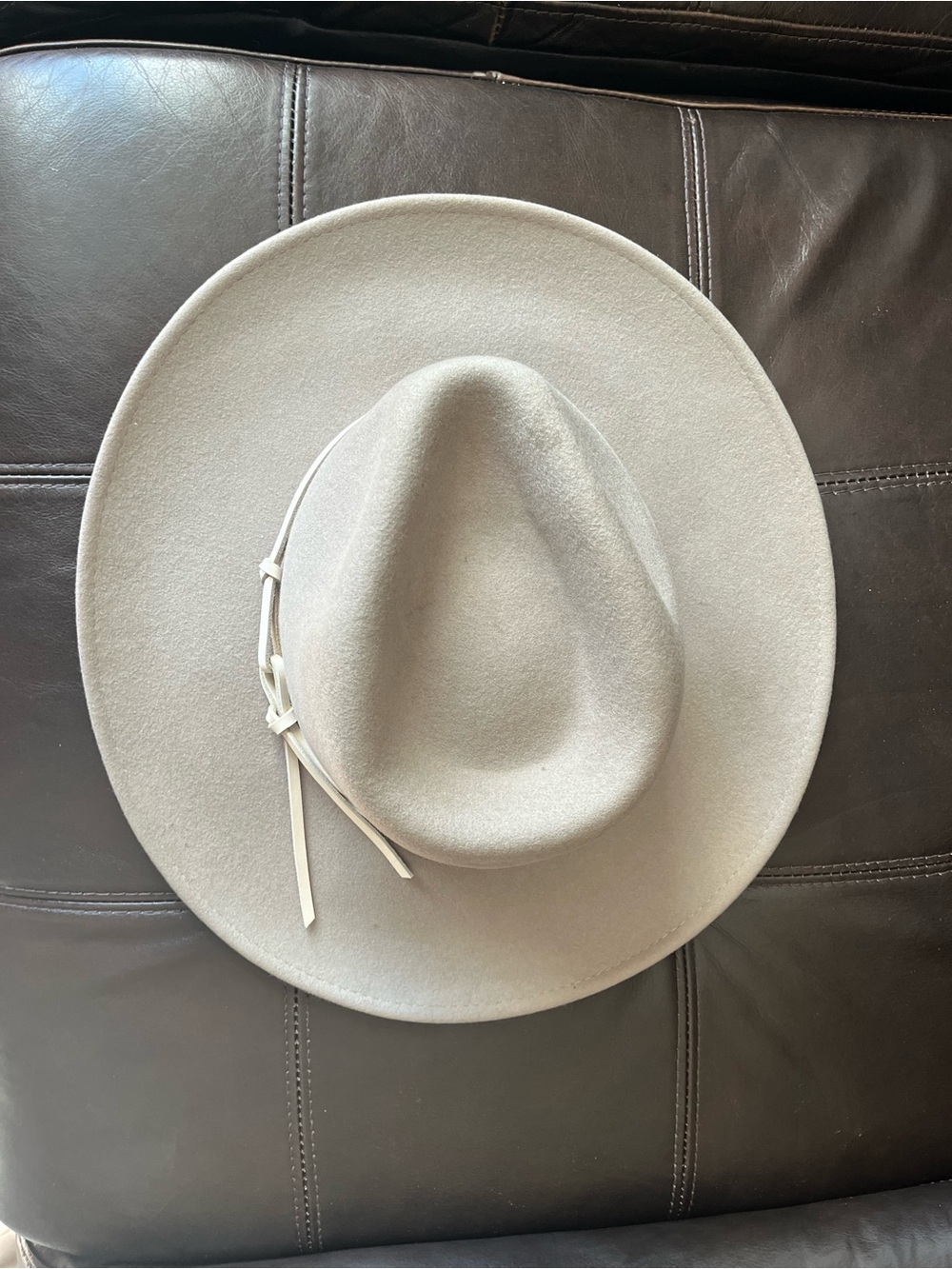 Wyeth by Todd Magill Light Gray Wide-Brim Wool Hat